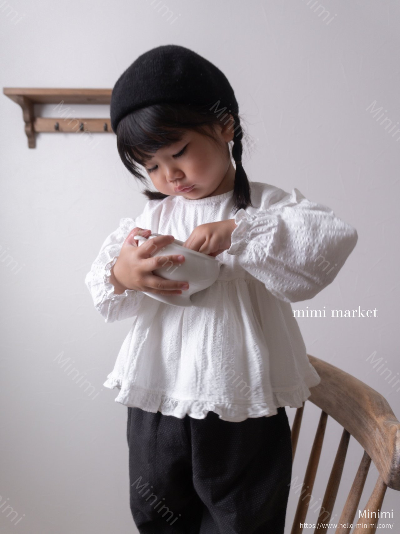 mimi-market Shoulder Frill Blouse 細節圖 7