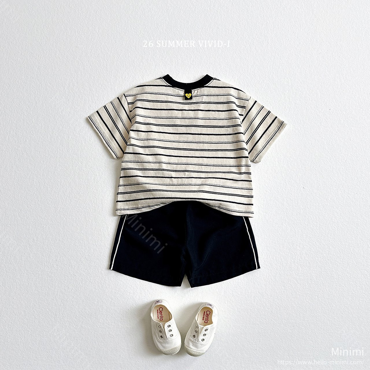 VIVID-I Heart Smile Striped T-Shirt 細節圖 13