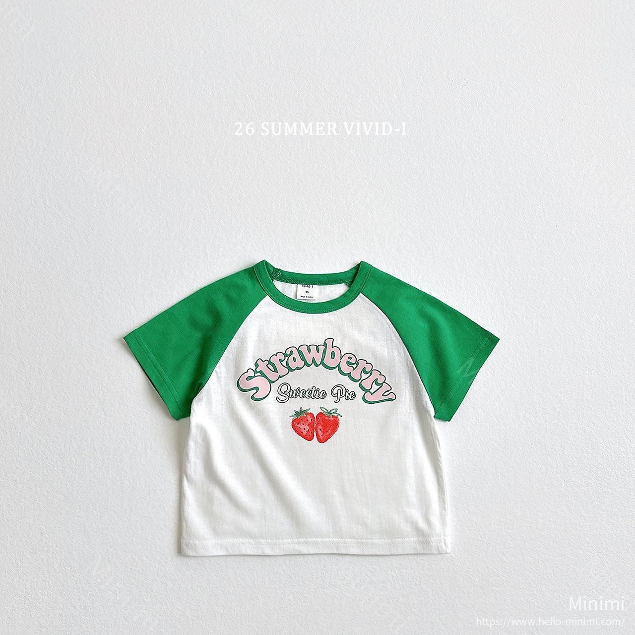 VIVID-I Strawberry Raglan T-Shirt 細節圖 1