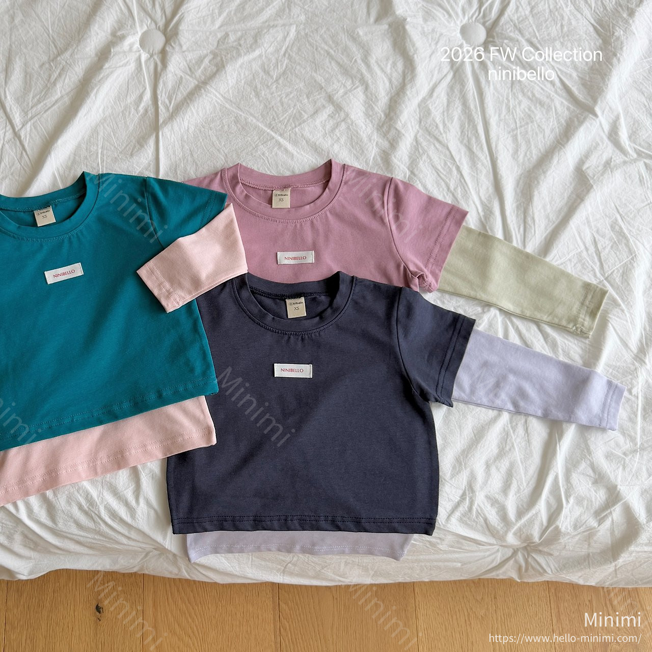 ninibello Layered T-shirt Set 細節圖 1