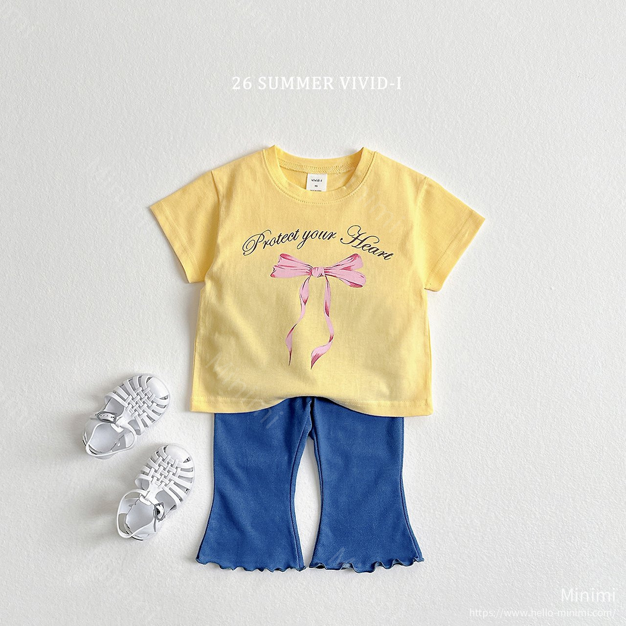 VIVID-I Summer Indigo Flared Cropped Pants 細節圖 3