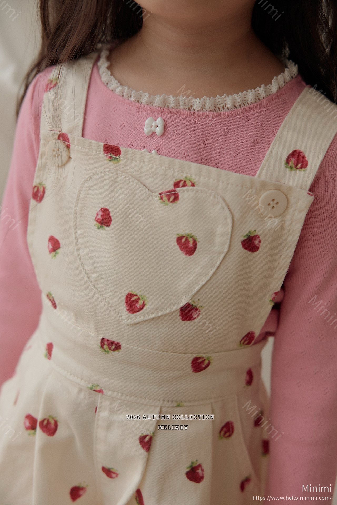 Melikey Strawberry Heart Overalls 細節圖 27