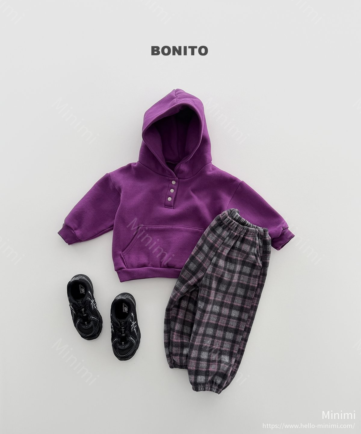 BONITO Check Fleece Jogger Pants 細節圖 3