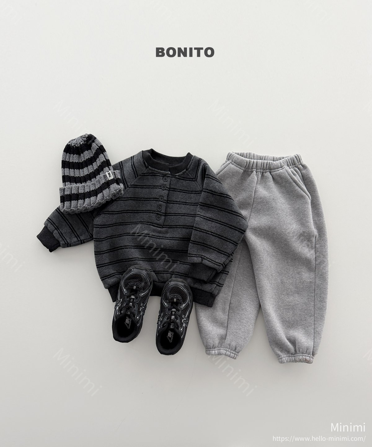 BONITO Stripe Henry Neck Sweatshirt 細節圖 9