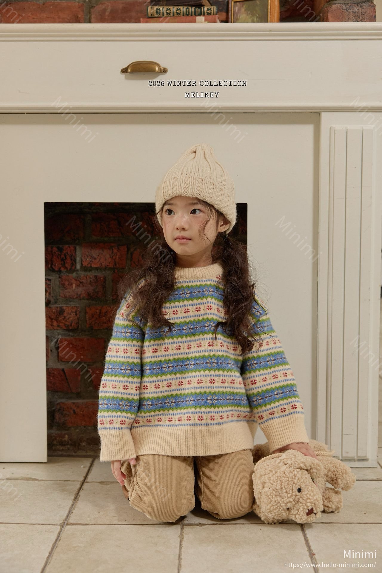 Melikey Vintage Indian Knit 韓國童裝現貨