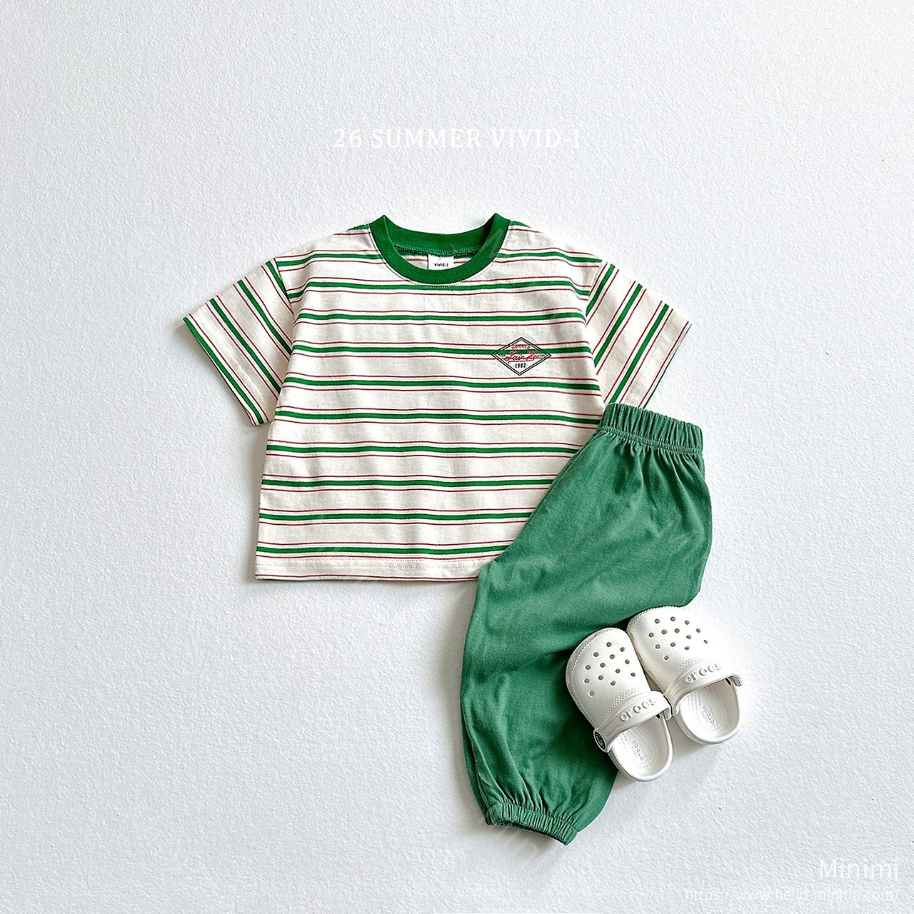 VIVID-I Diamond Logo Striped T-Shirt 細節圖 8