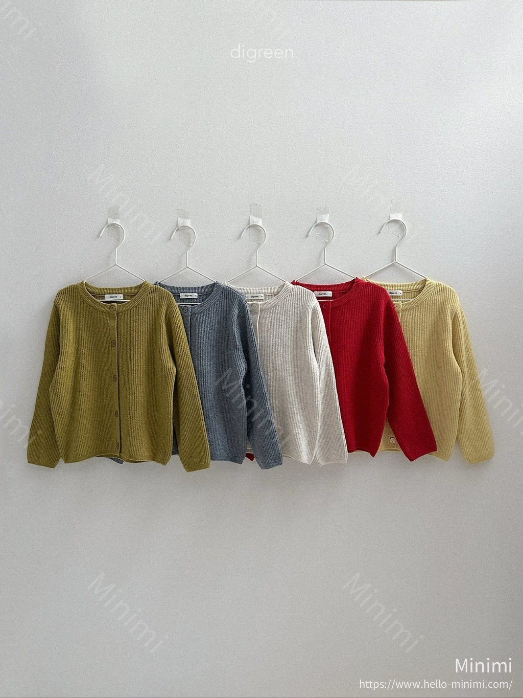 digreen Olive Cardigan - 韓國童裝代購主圖