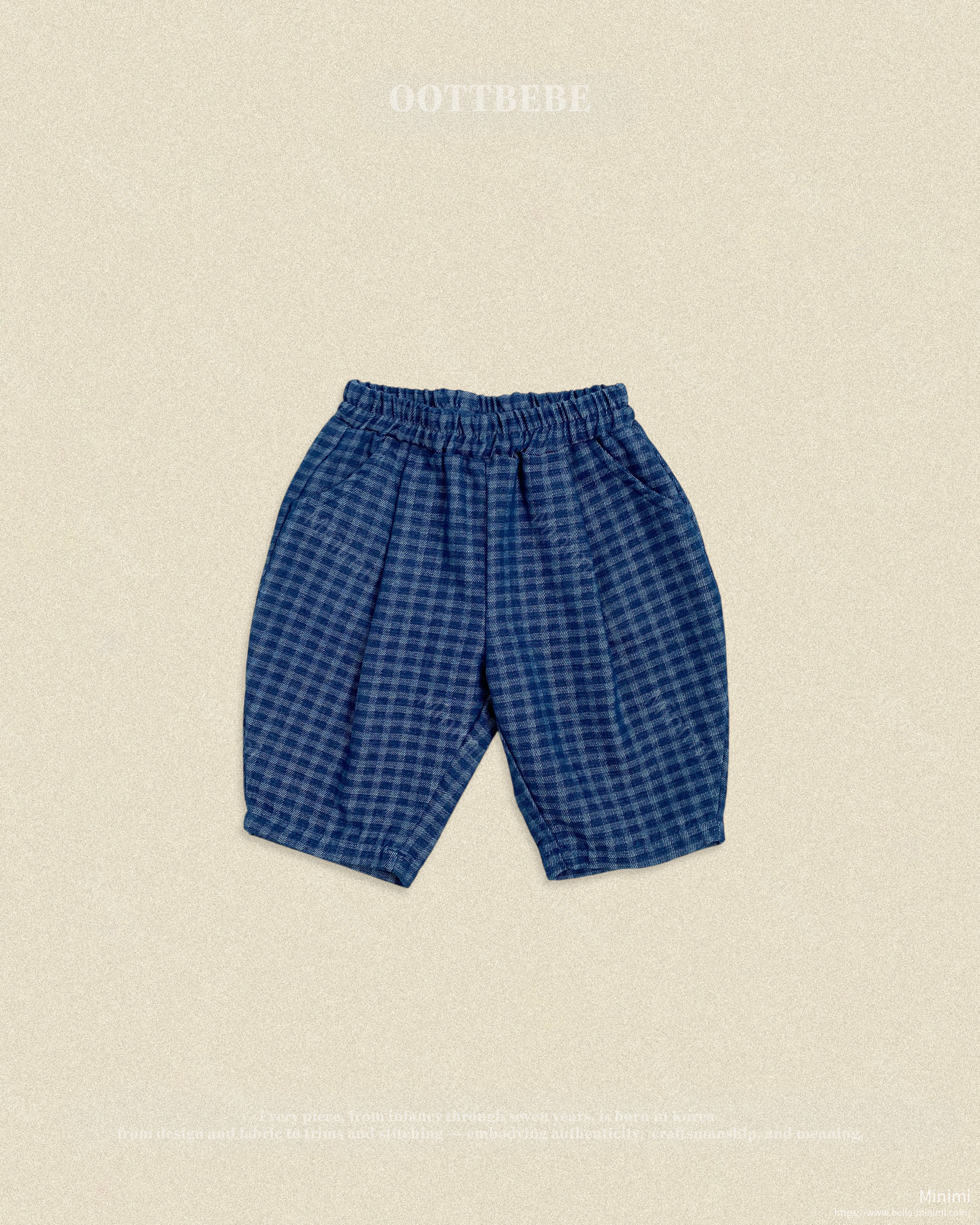 oott bebe Denim Check Pants 細節圖 4