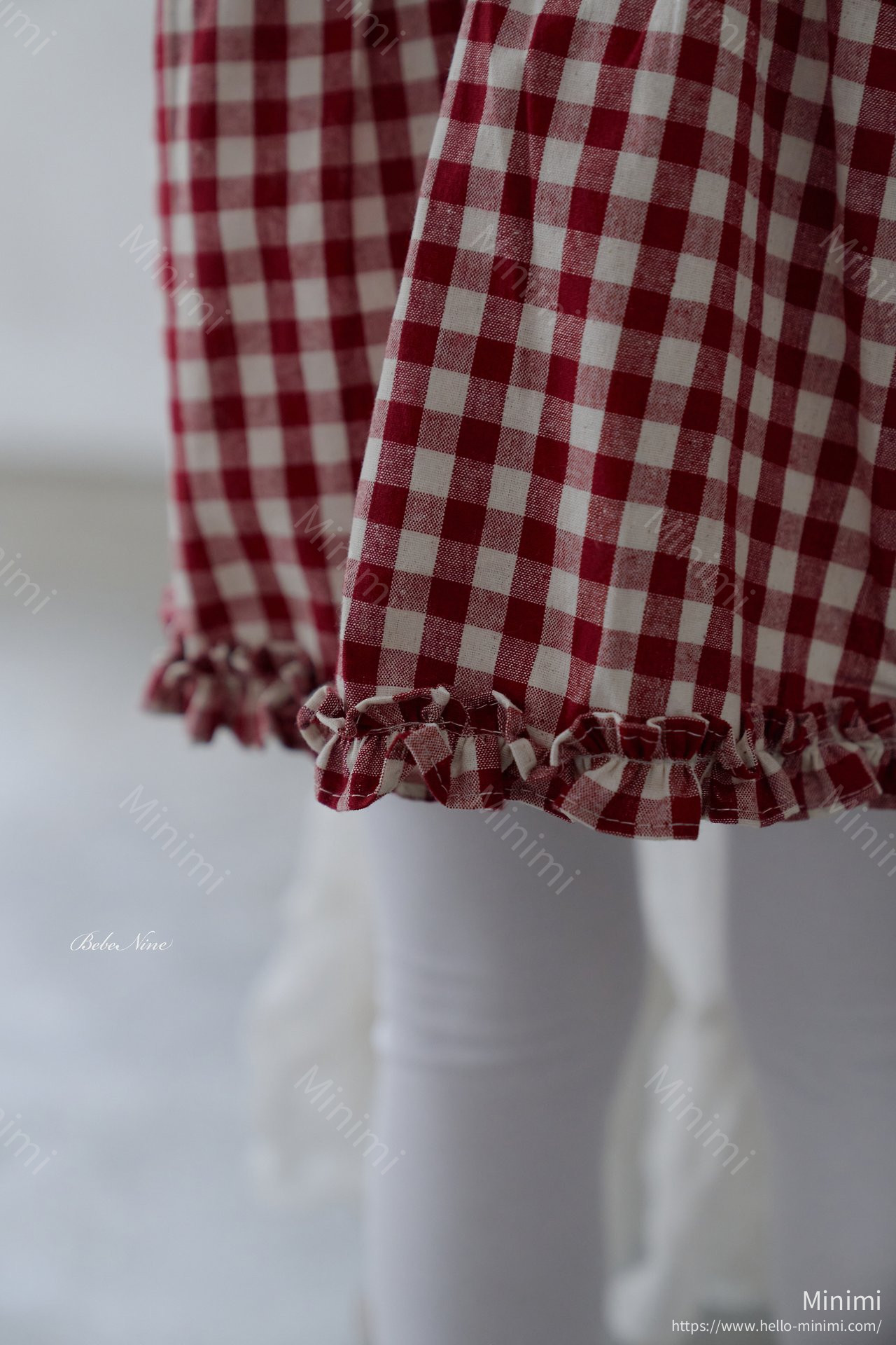 bebe nine Lucy Check Blouse 細節圖 7