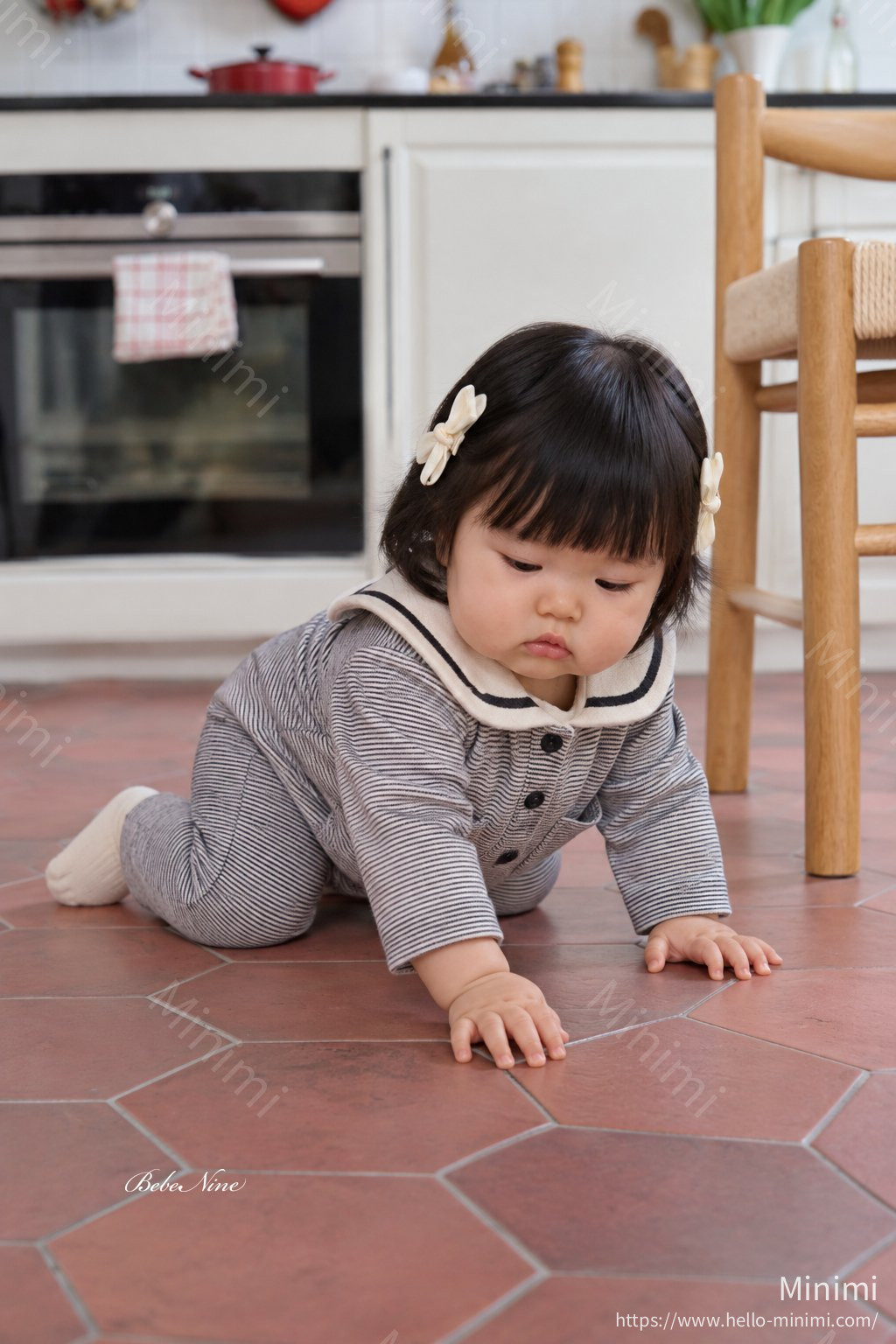 bebe nine Striped Sailor Romper 細節圖 15