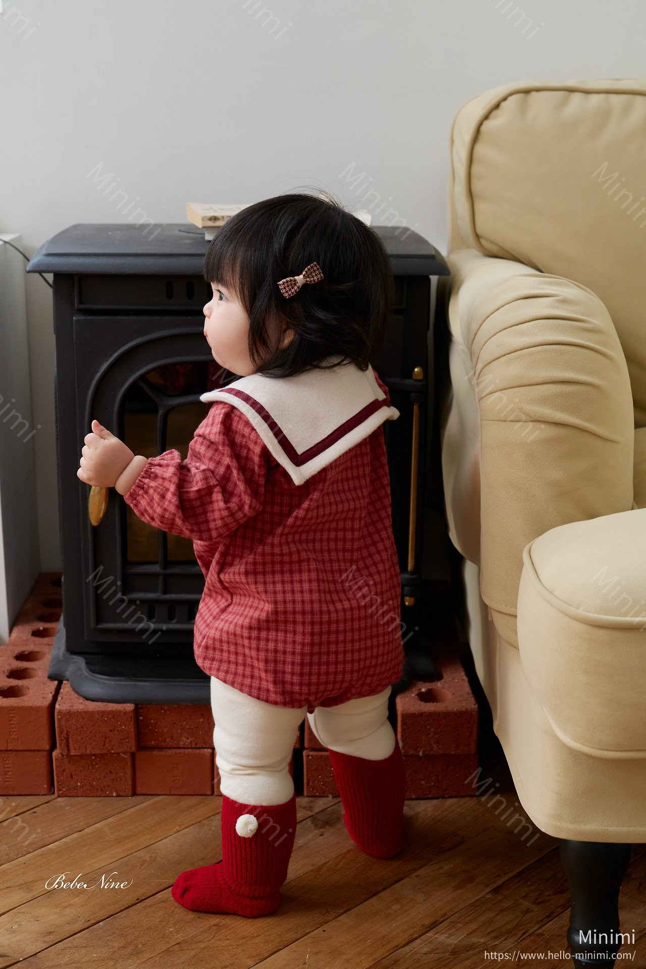 bebe nine Ribbon Sailor Romper 細節圖 7