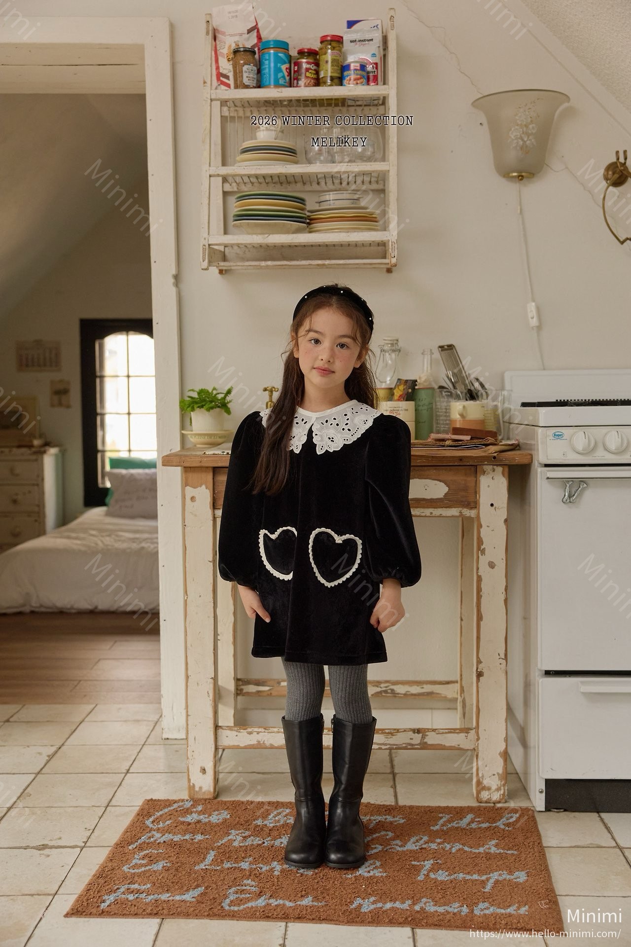 Melikey Two Heart Dress 韓國童裝現貨