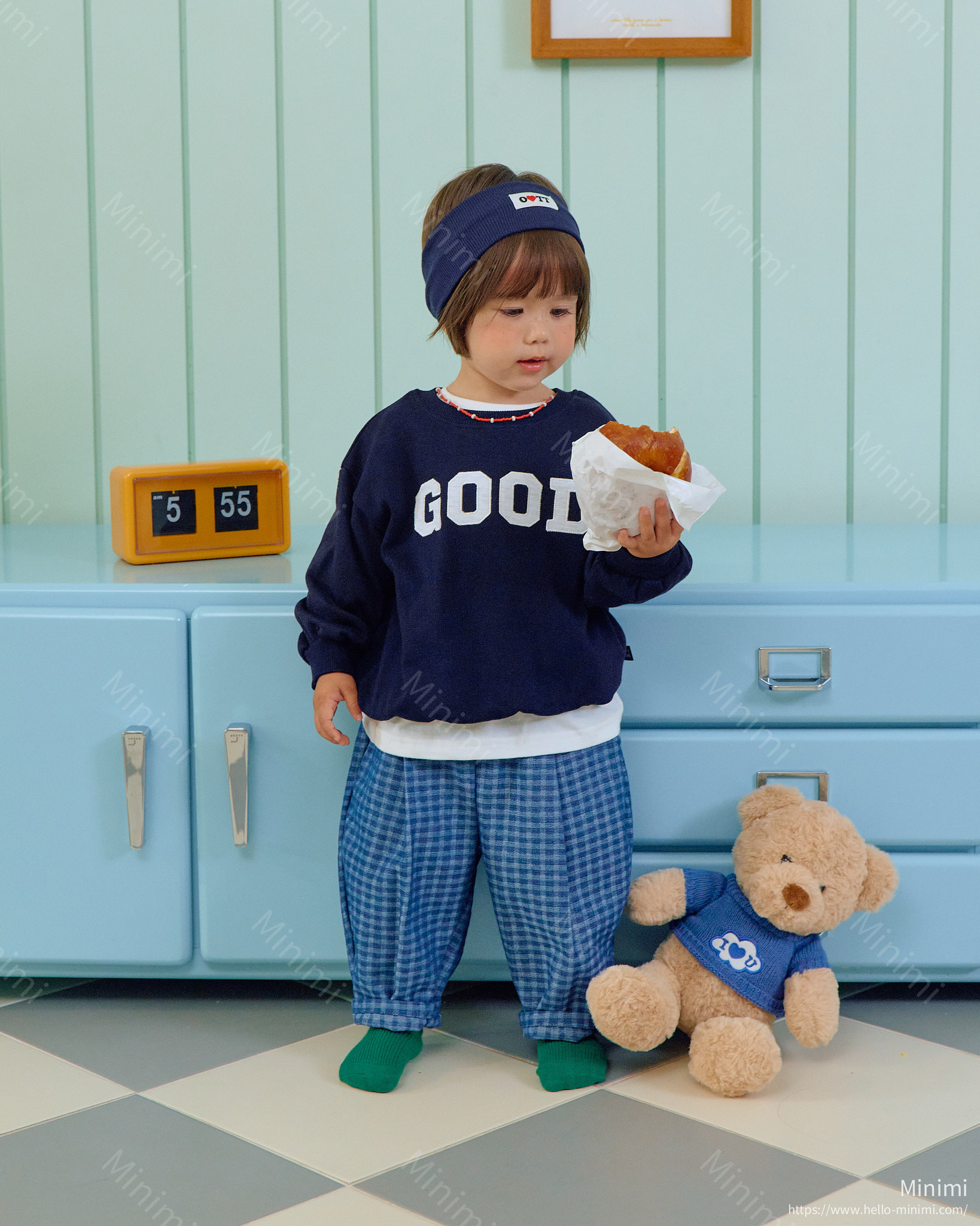 oott bebe Denim Check Pants 細節圖 33
