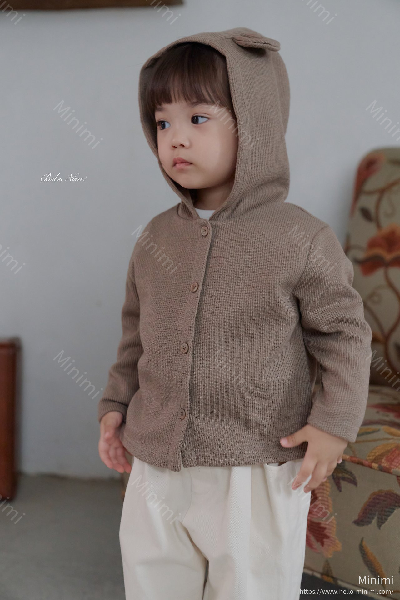 bebe nine Cookie Bear Cardigan - 韓國童裝代購主圖