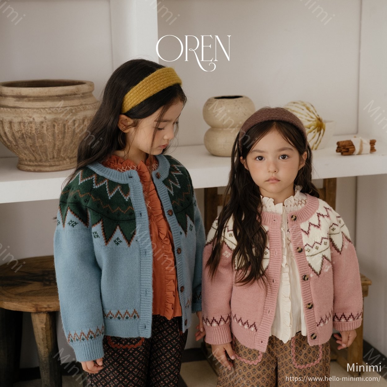 Oren Oslo Reversible Knit Cardigan - 韓國童裝代購主圖