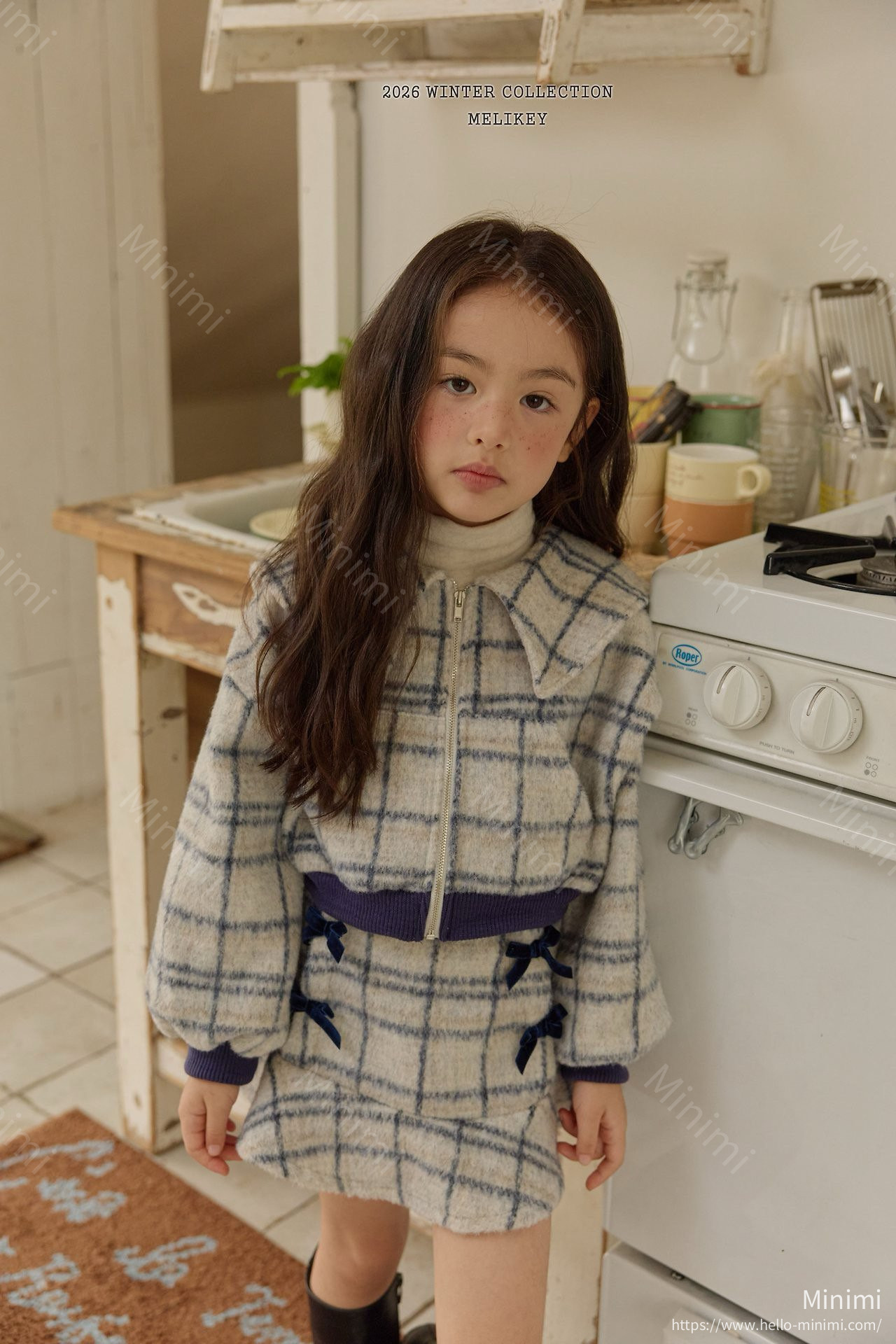 Melikey Wool Check Zip-up 細節圖 3