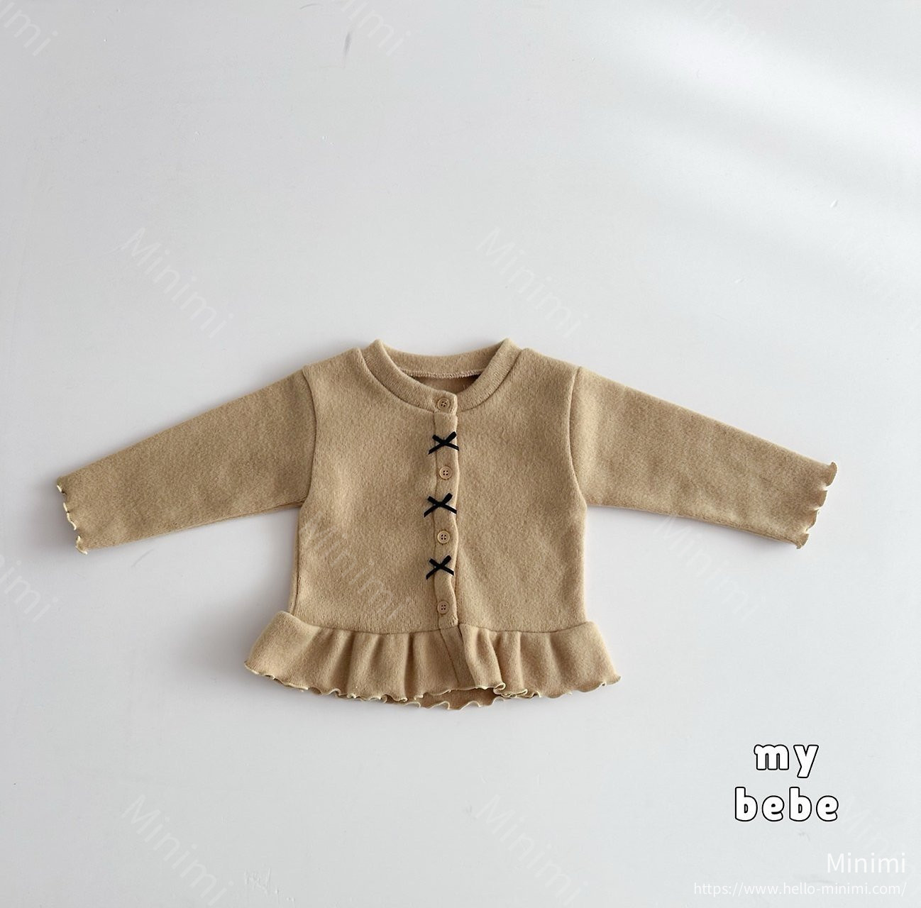 my_bébé Winter Frill Ribbon Cardigan 細節圖 8