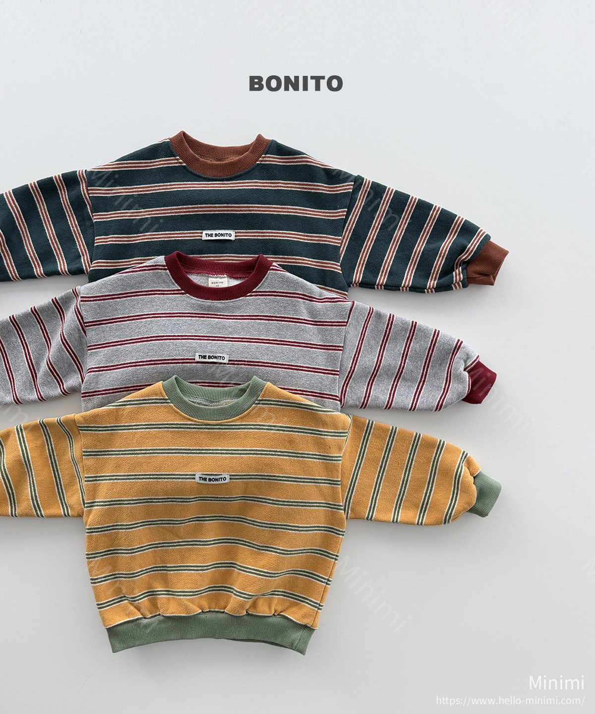 BONITO Monica Stripe Sweatshirt 細節圖 1