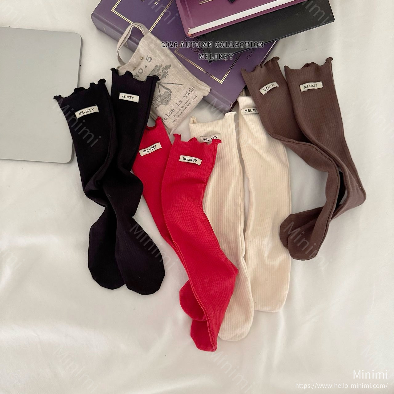 Melikey Basic Ribbed Socks 細節圖 2