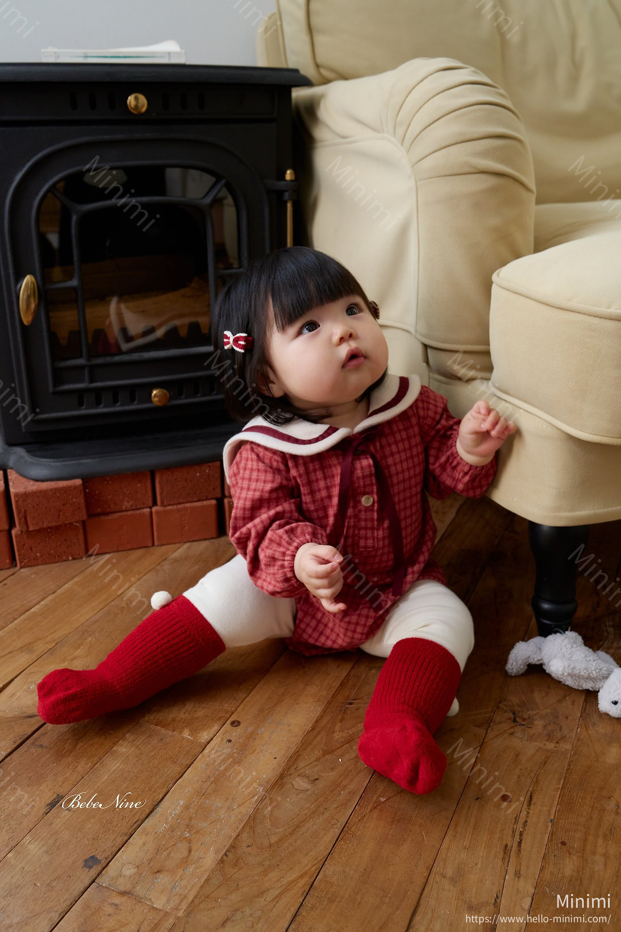 bebe nine Ribbon Sailor Romper 細節圖 4