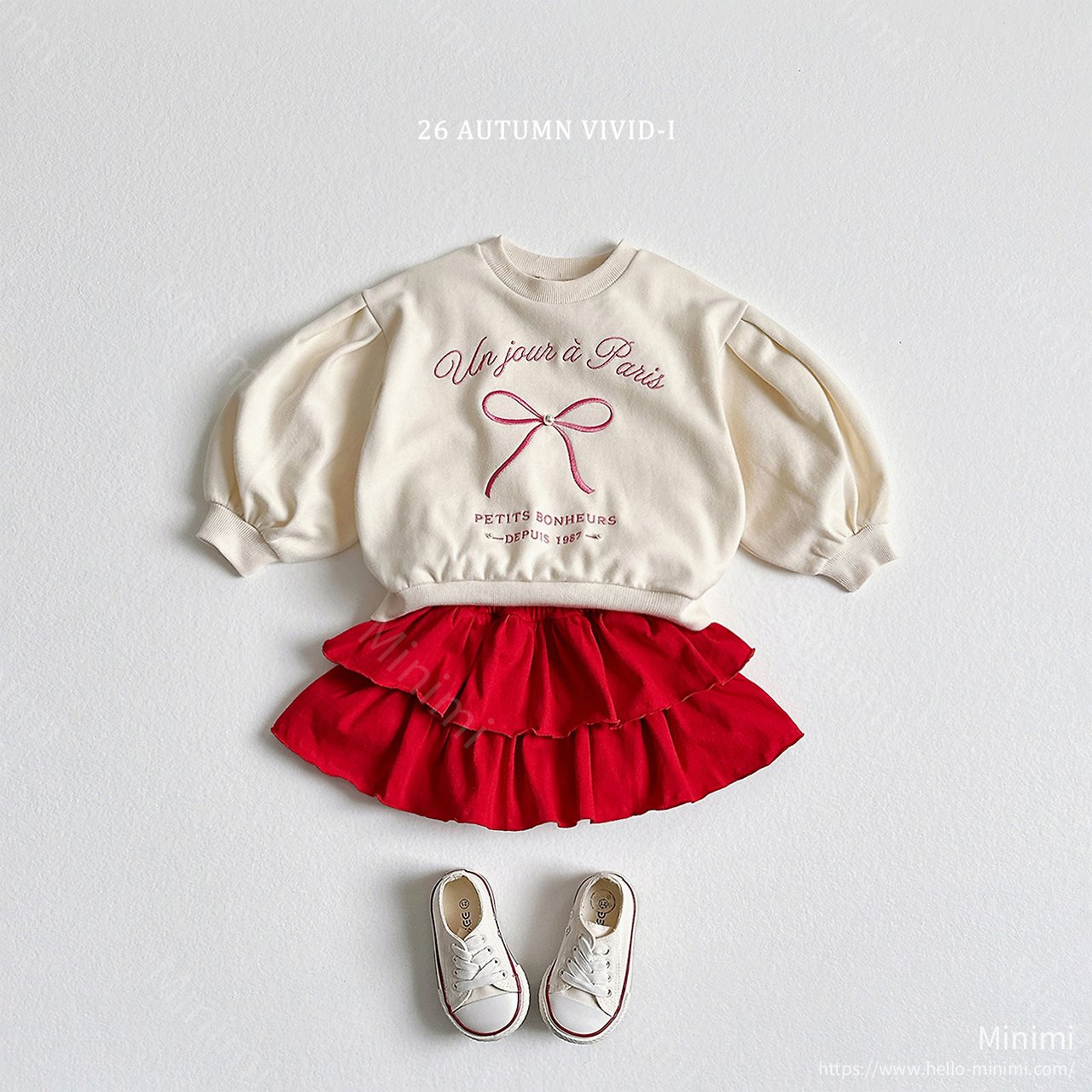 VIVID-I Ribbon Pearl Puff Sweatshirt 細節圖 9