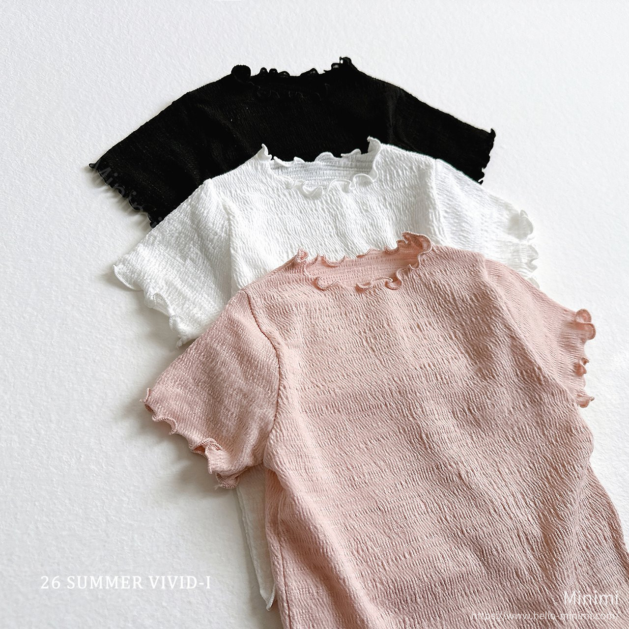 VIVID-I Yoryu Slub Fluted T-Shirt 細節圖 18