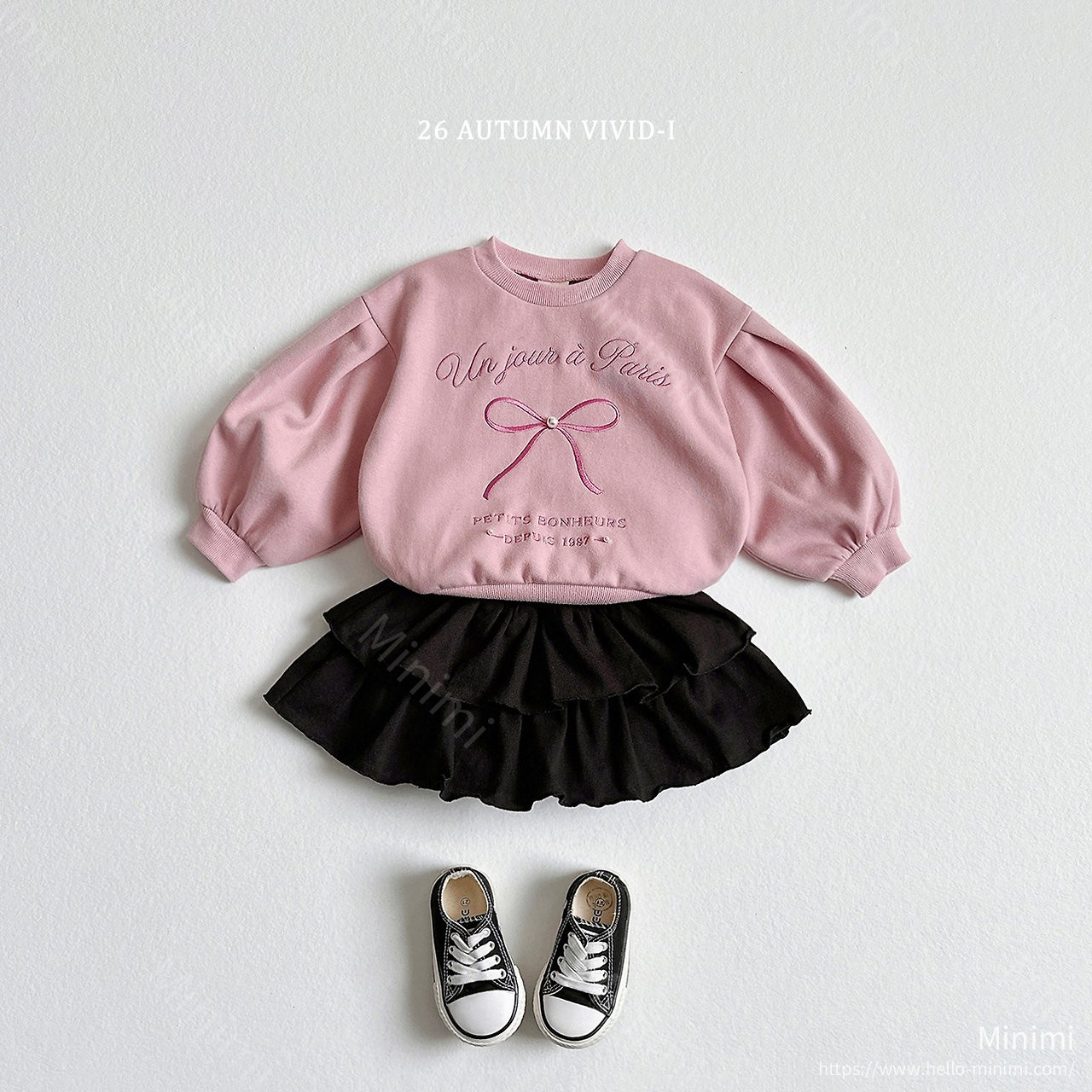 VIVID-I Ribbon Pearl Puff Sweatshirt 細節圖 7