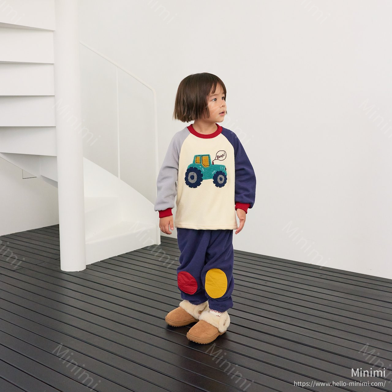 1st BLUE Boucle Car Sweatshirt 細節圖 6