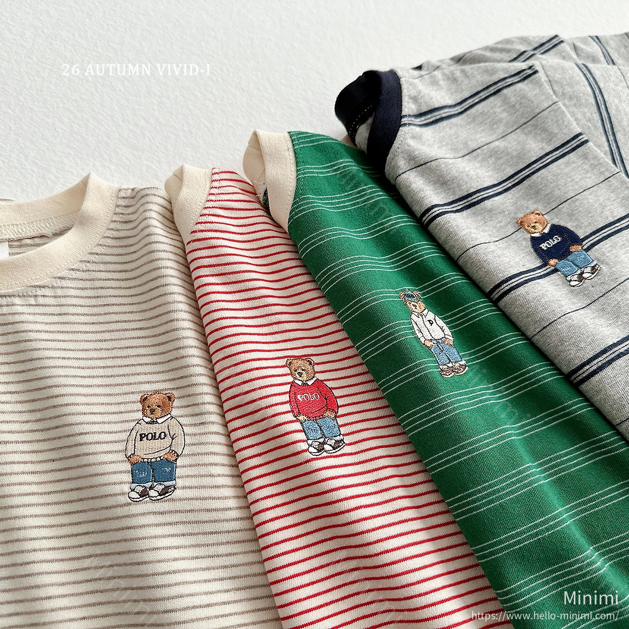VIVID-I Signature Bear Stripe T-shirt 細節圖 19