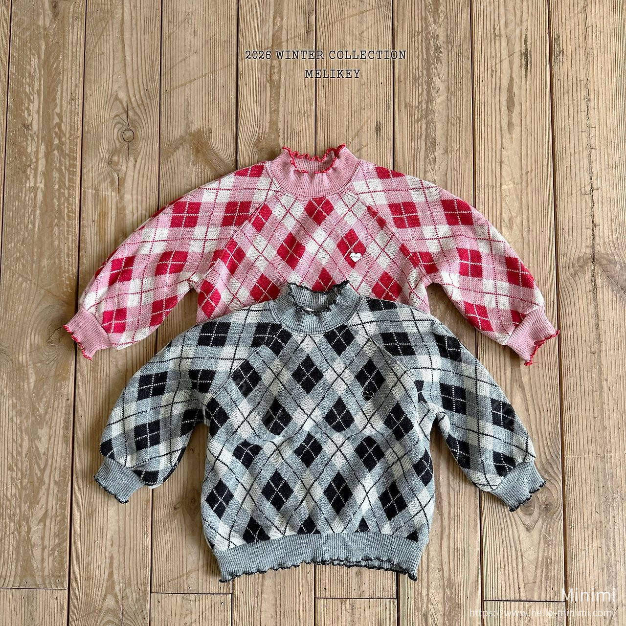 Melikey Ash Argyle Sweatshirt 細節圖 21