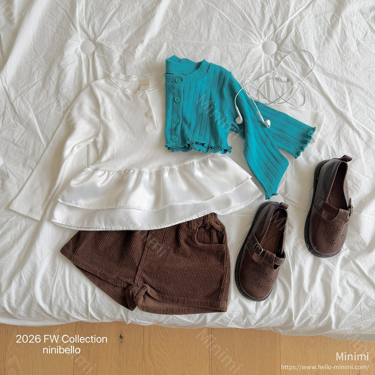 ninibello Eyelet Tulip Layered T-shirt 細節圖 7