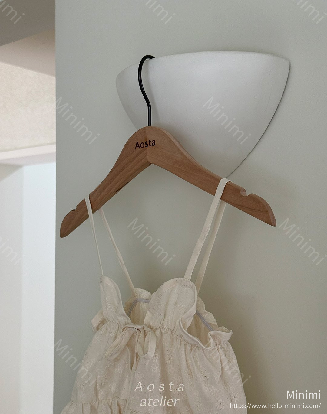 Aosta atelier Lace Cotton Open Dress 細節圖 7