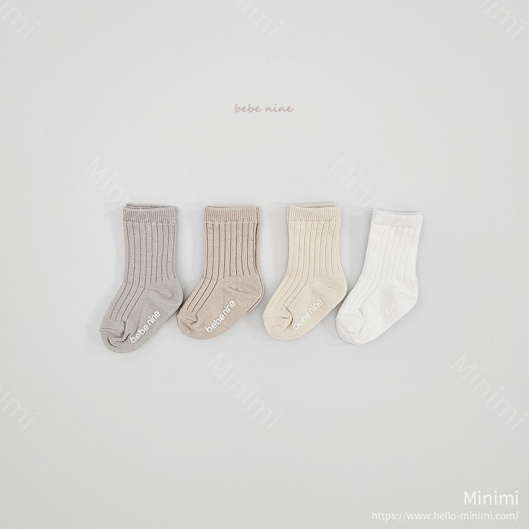 bebe nine Butter Knee Socks Set - 韓國童裝代購主圖