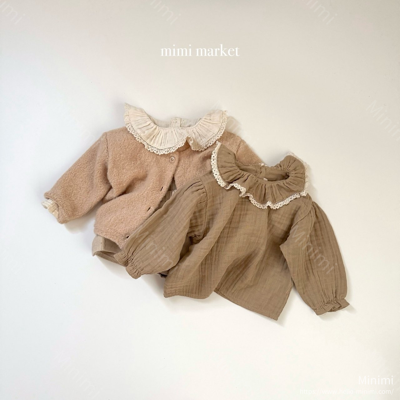 mimi-market Fury Collar Blouse 細節圖 5