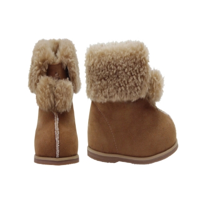 [Winter Boots] Doudou Pom-Pom Boots (Chestnut)