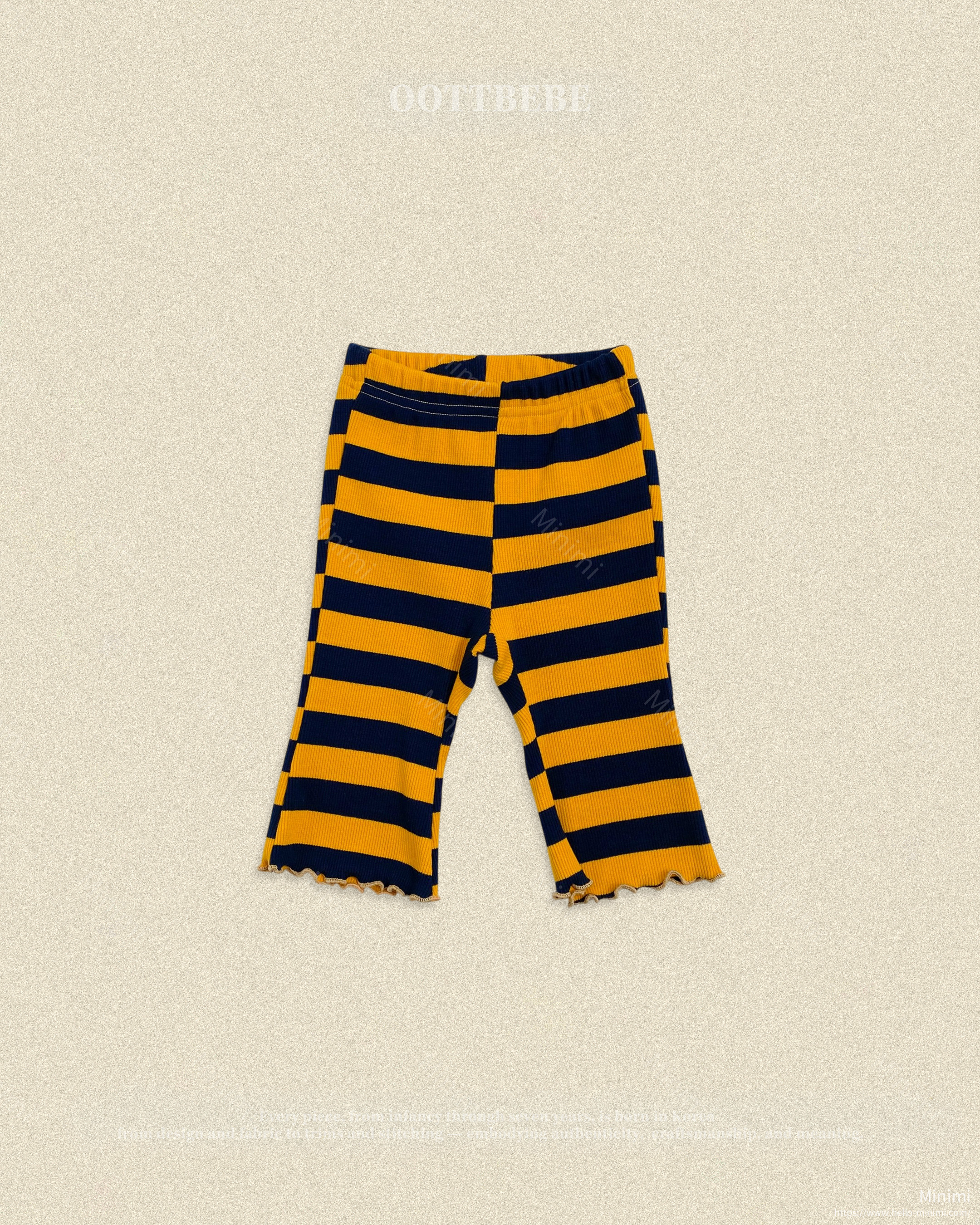 oott bebe Kitsch Pop Ribbed Bootcut Pants 細節圖 6