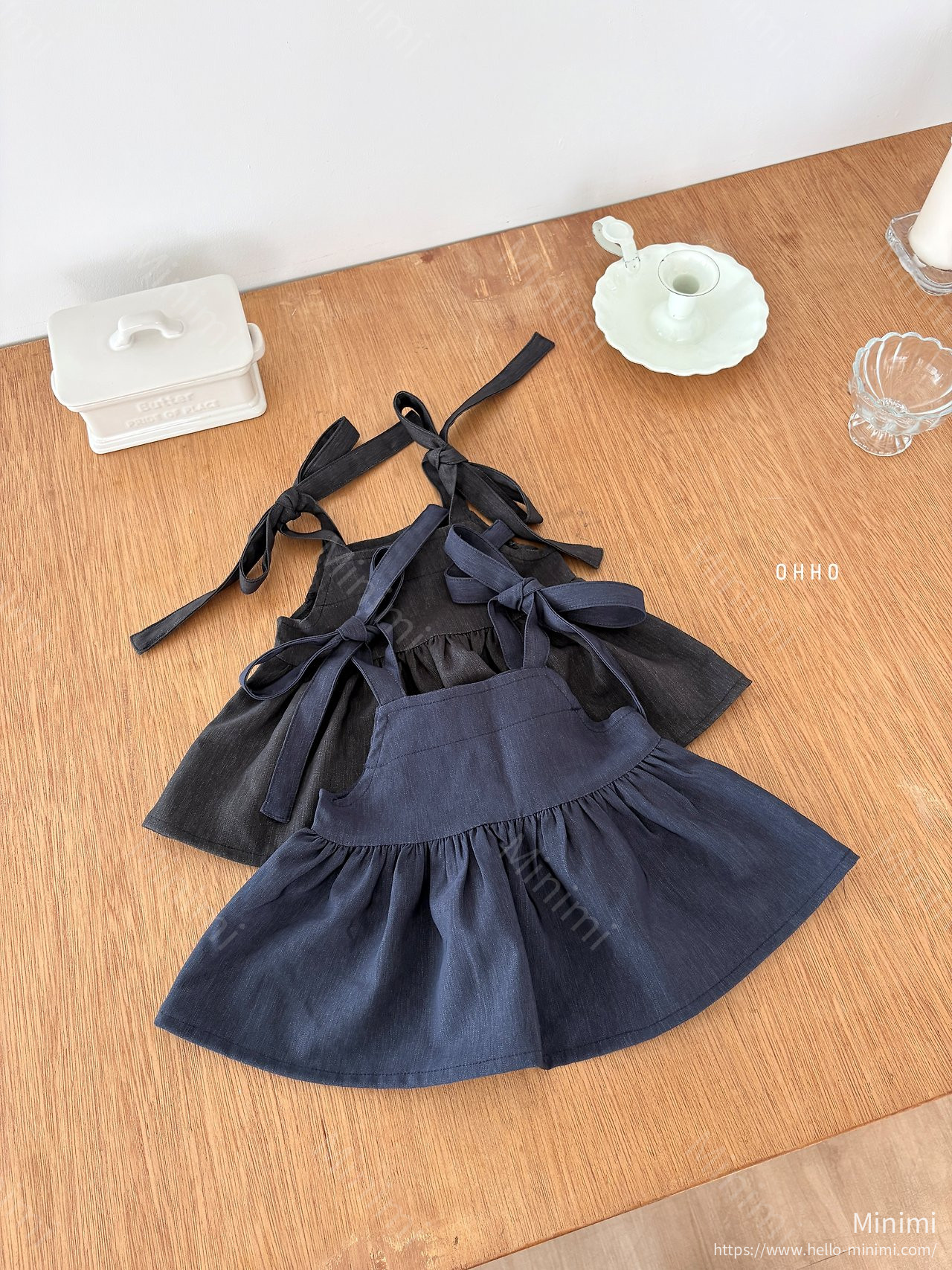 OHHO Soft Denim Strap Blouse 細節圖 6