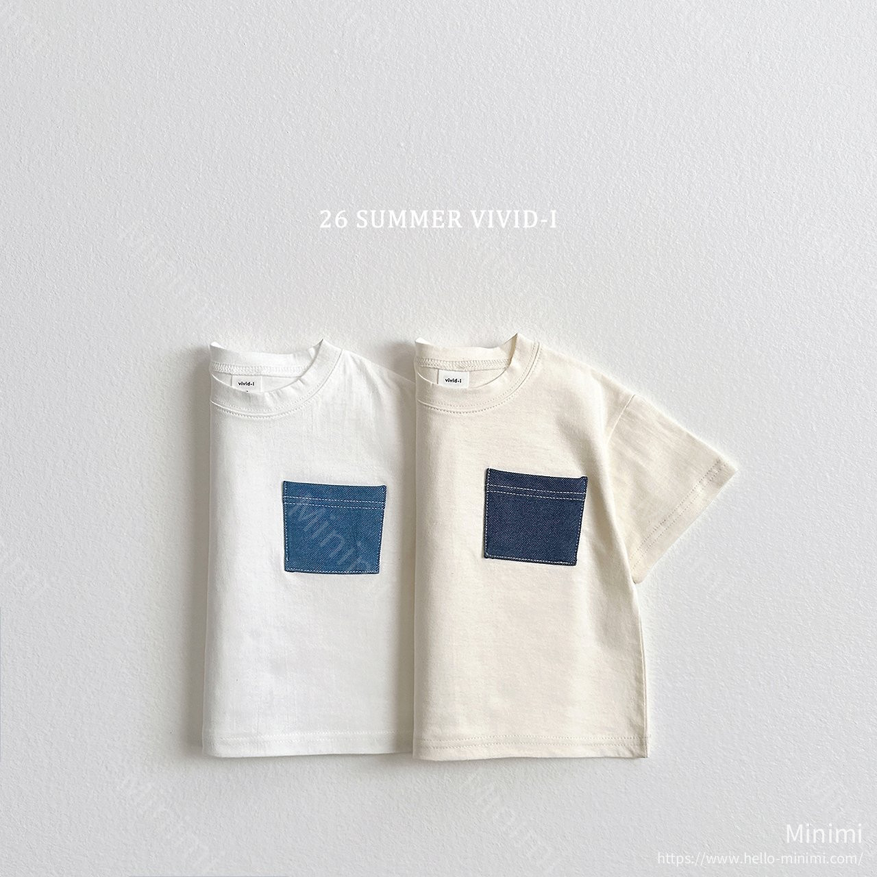 VIVID-I Pocket Denim T-Shirt 細節圖 1