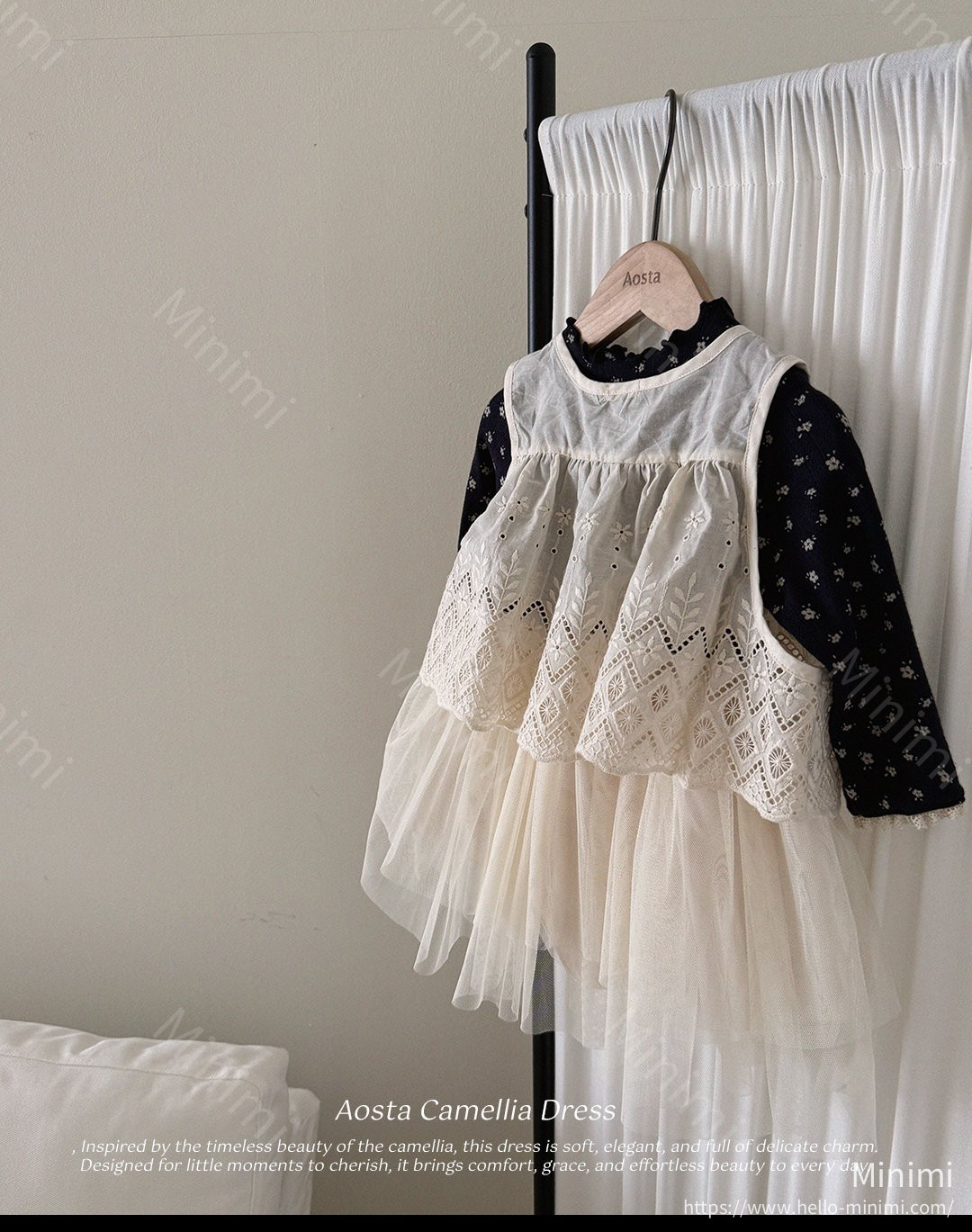 Aosta atelier Lace Jenny Open Vest 細節圖 13