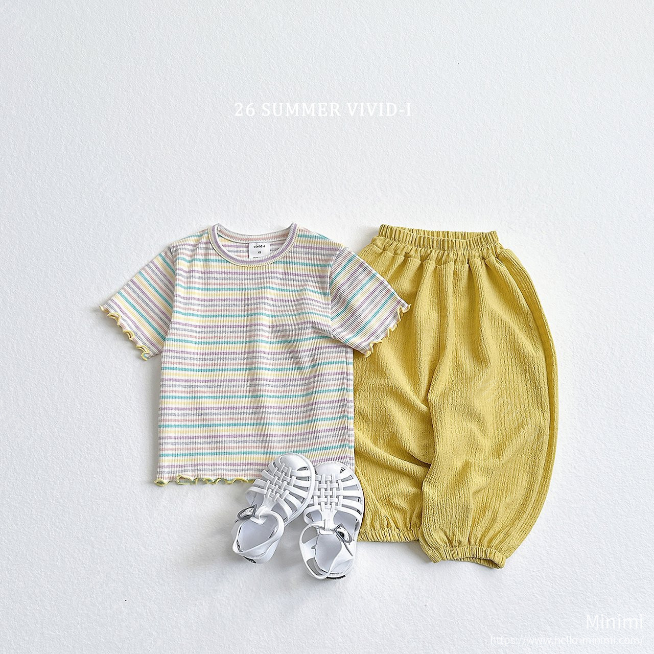 VIVID-I Rainbow Ribbed Fluted T-Shirt 細節圖 10