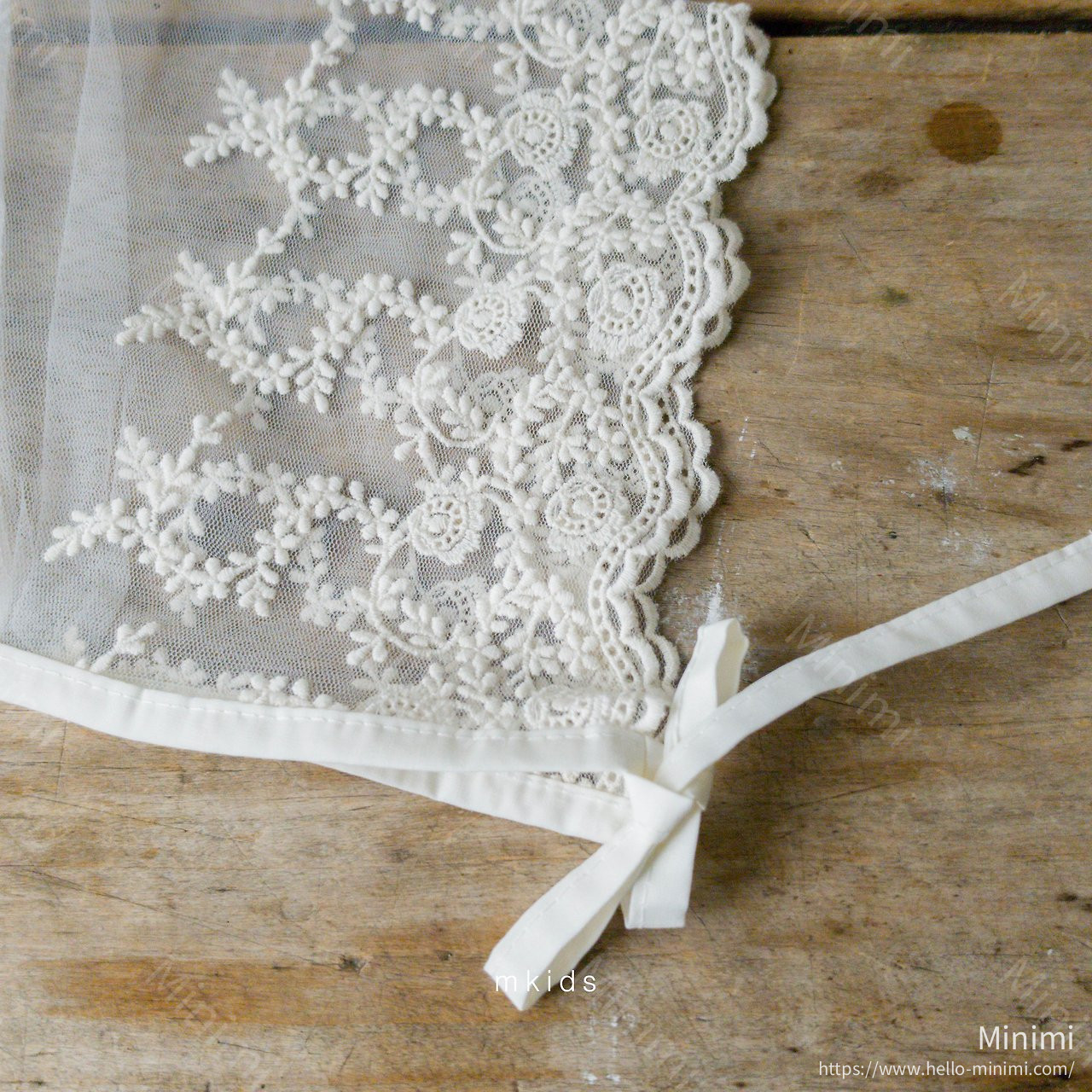 mkids Chocolat Lace Bonnet 細節圖 9