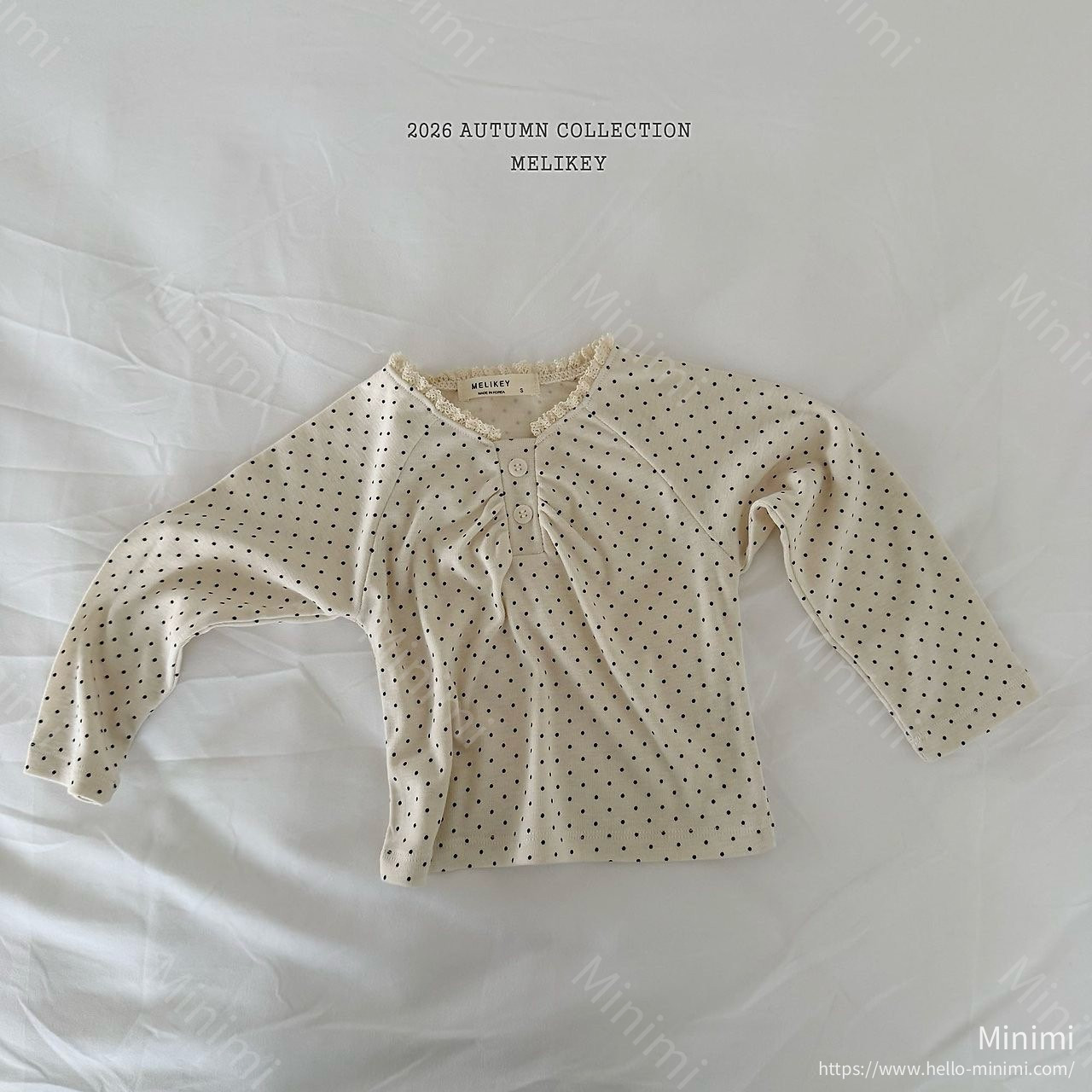 Melikey Dot Shirring T-shirt 細節圖 9