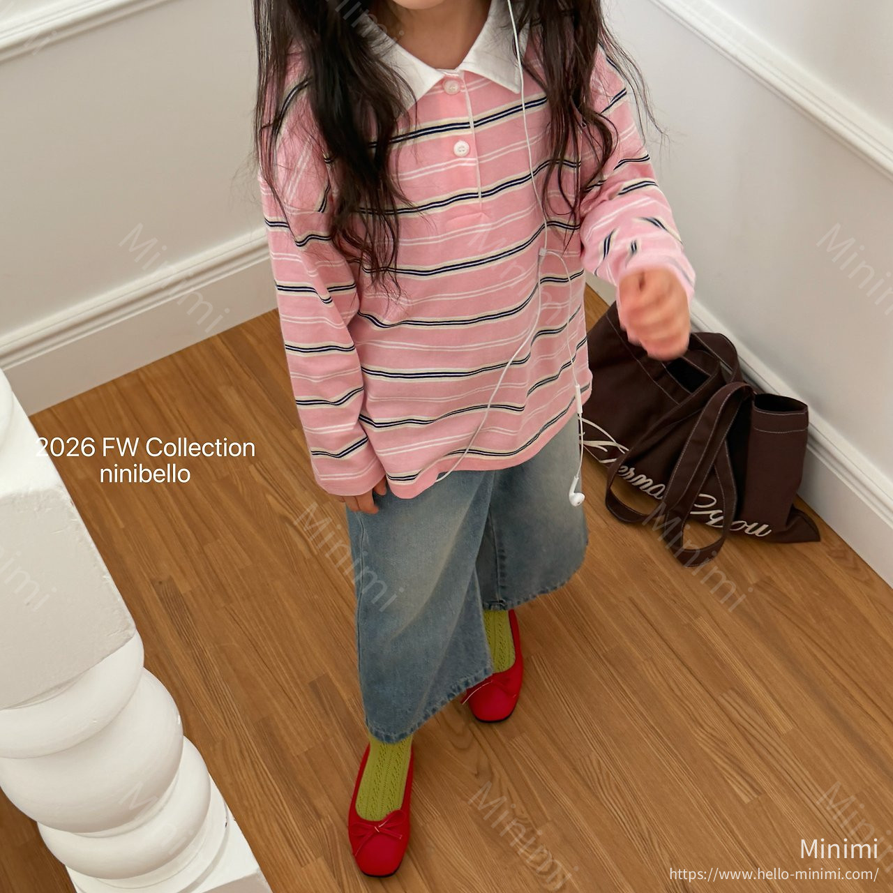 ninibello Milky Stripe Collar T-shirt 細節圖 23