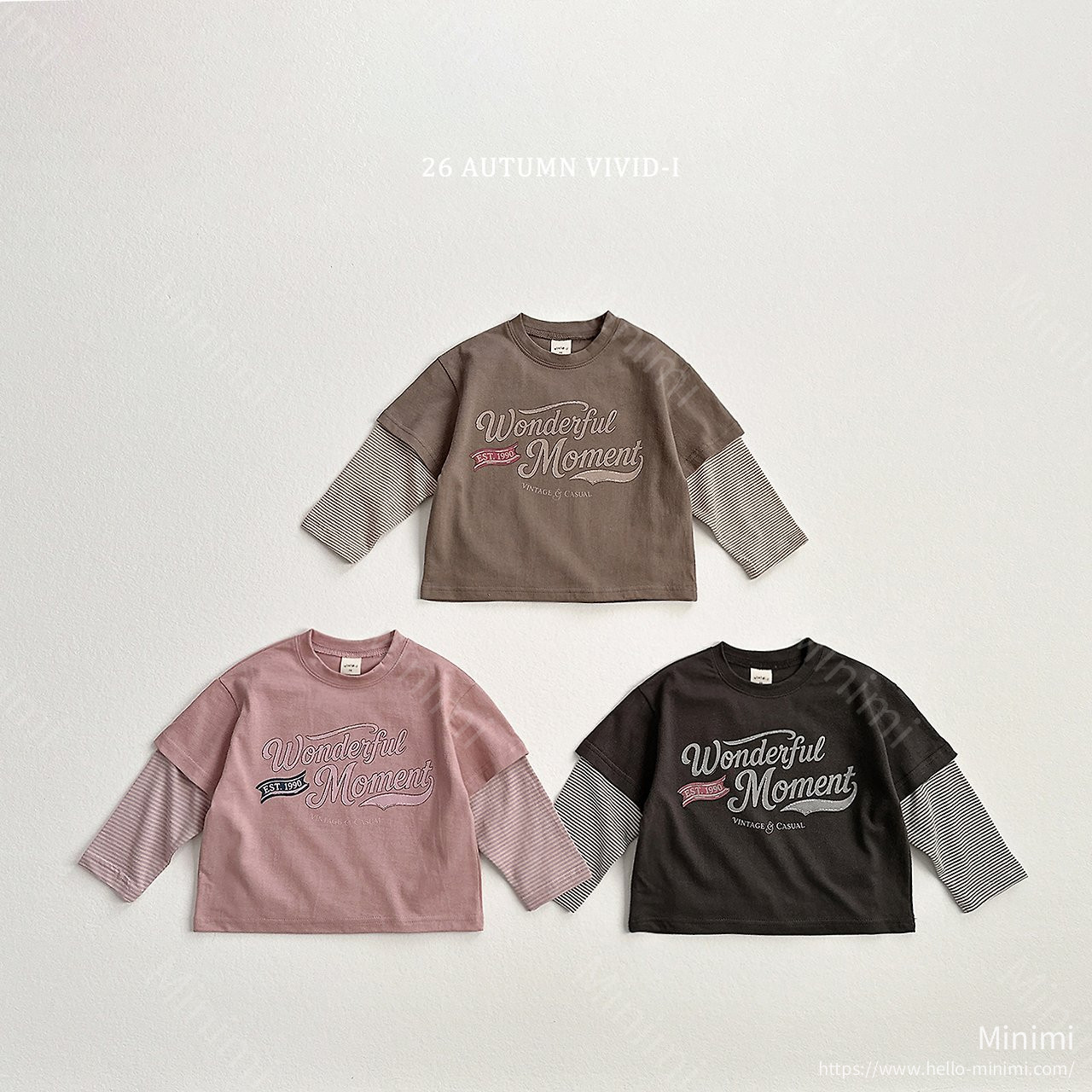 VIVID-I Wonderful Double T-shirt - 韓國童裝代購主圖