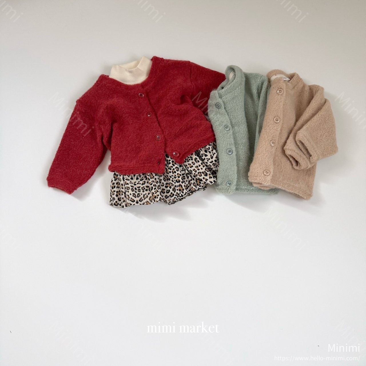 mimi-market Leopard Corduroy Cancan Skirt 細節圖 3