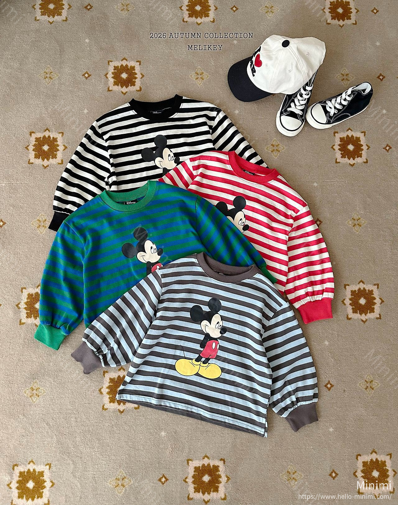 Melikey Mickey Ribbed Hem T-shirt 細節圖 7