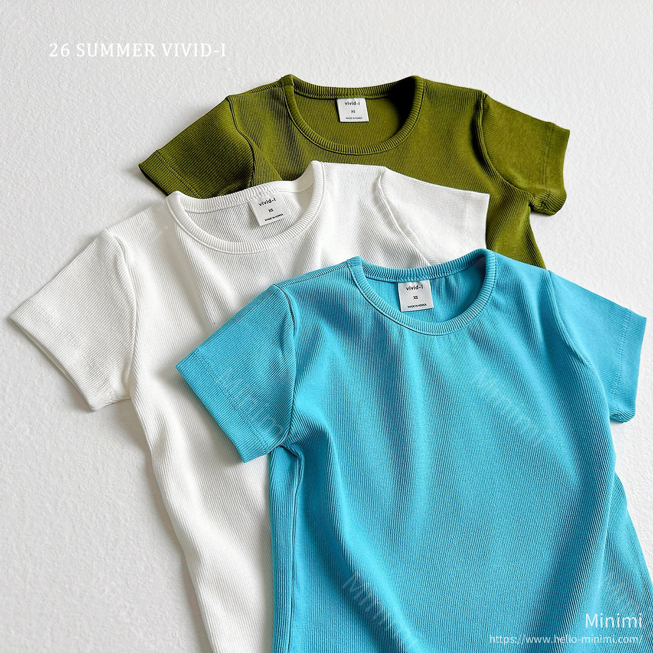VIVID-I Pastel Ribbed T-Shirt 細節圖 2