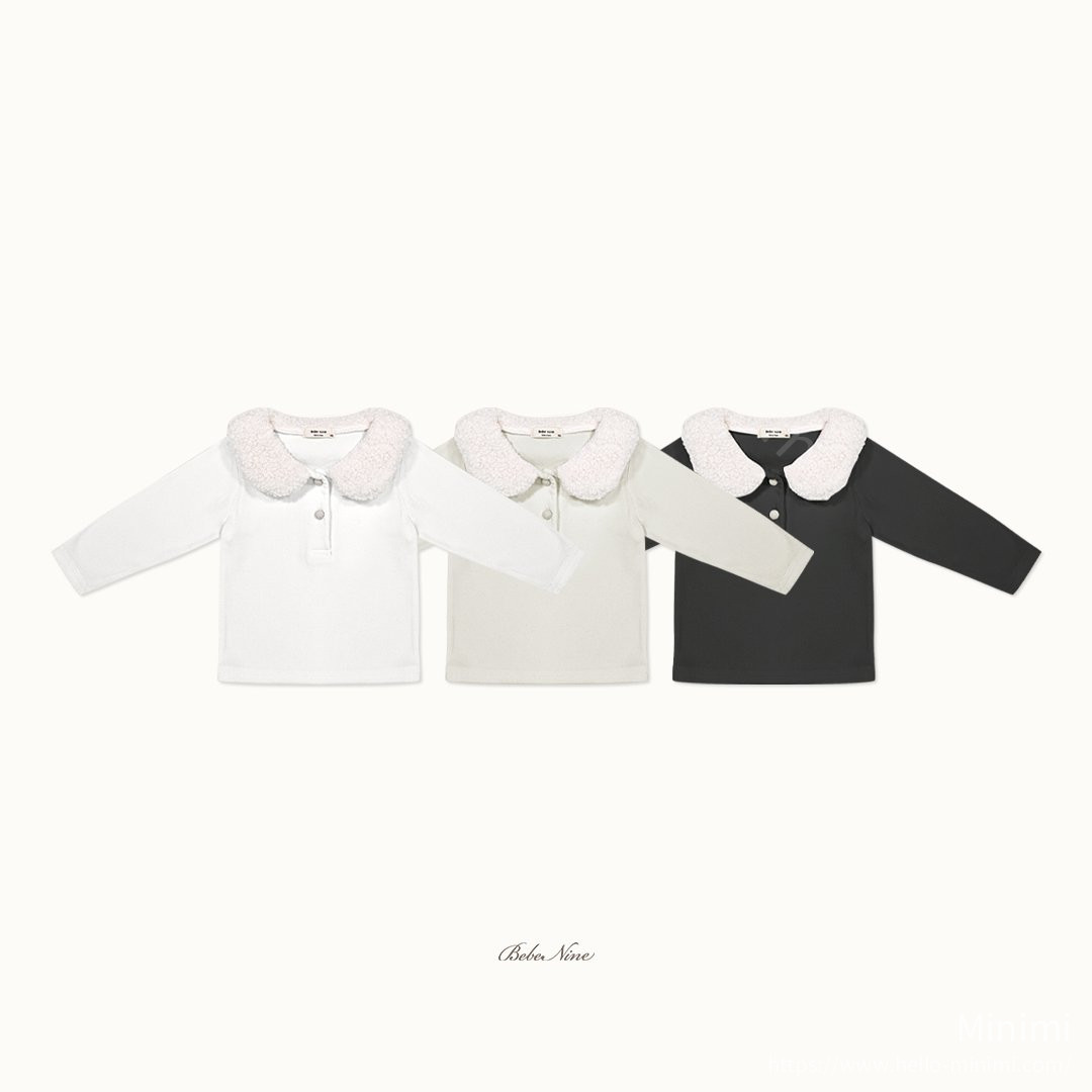 bebe nine Teddy Round-Collar Top 細節圖 18