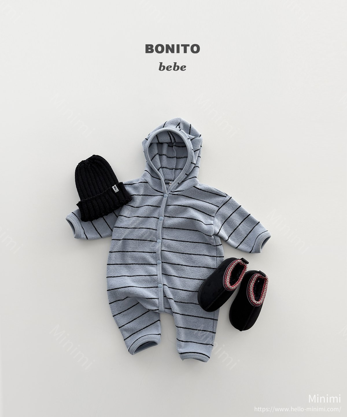 BONITO Stripe Terry Hood Suit 細節圖 5