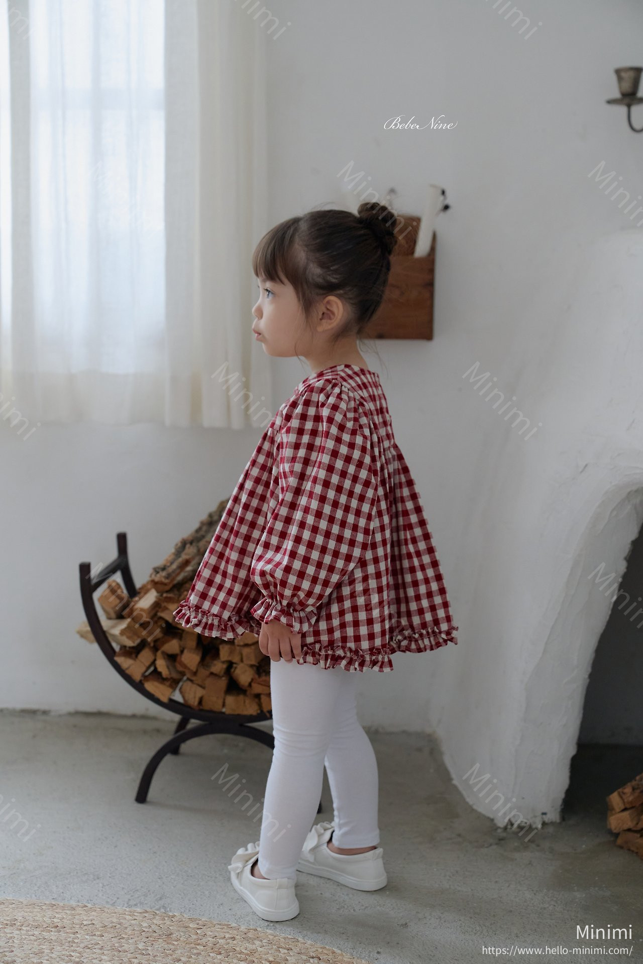 bebe nine Lucy Check Blouse 細節圖 5